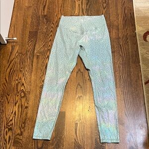 Mint Green Patterned Leggings